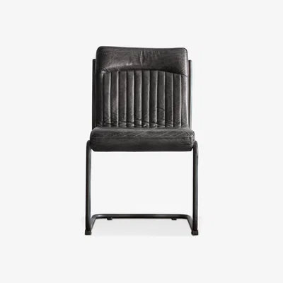 John Lewis Gallery Direct Albany Leather Chair, Antique Ebony