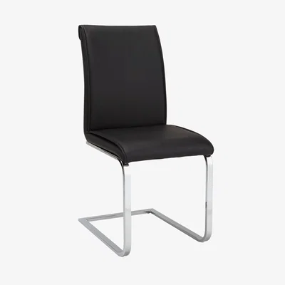 John Lewis John Lewis & Partners Ronson Dining Chairs, Set of 2, Black