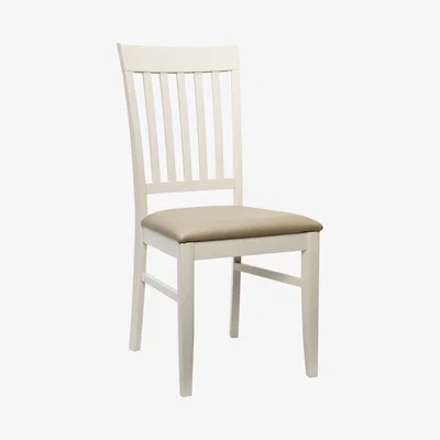 John Lewis John Lewis & Partners Alba Slat Back Dining Chair, Soft Grey/Oak