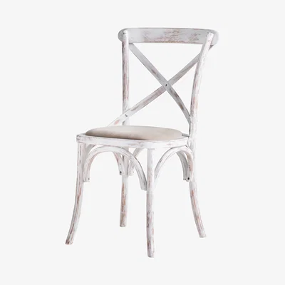 John Lewis Hudson Living Kielder Cafe Chairs, Set of 2, White
