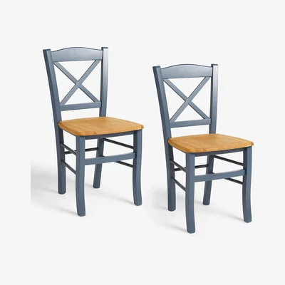 John Lewis John Lewis ANYDAY Clayton Beech Wood Dining Chairs, Set of 2
