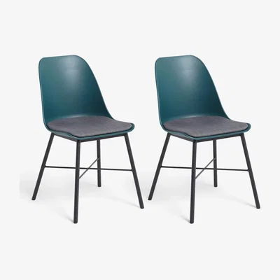 John Lewis ANYDAY John Lewis & Partners Whistler Dining Chairs, Set of 2, Evergreen