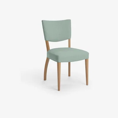 John Lewis John Lewis Parisian Relaxed Linen Dining Chair, Natural, FSC-Certified (Beech Wood)
