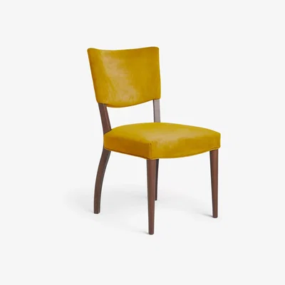 John Lewis John Lewis & Partners Parisian Velvet Dining Chair, FSC-Certified (Beech Wood)