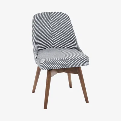 John Lewis west elm Mid-Century Office Chair, Gravel Stripe
