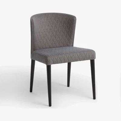John Lewis John Lewis & Partners Yoko Quilted Dining Chair, Grey
