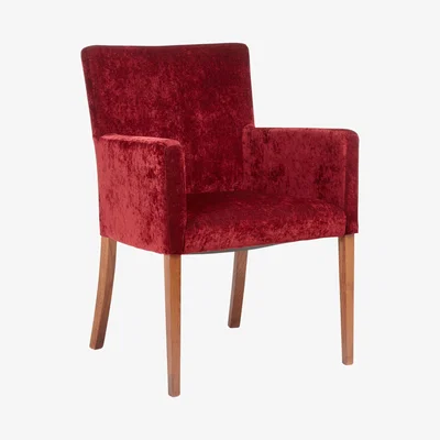 John Lewis John Lewis & Partners Helene Dining Chair, Red Berry