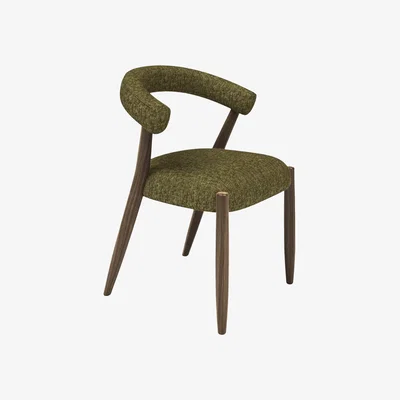 John Lewis John Lewis Odell Dining Chair, Smoked Oak Leg, Atlas Kiln