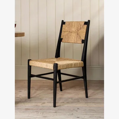John Lewis Nkuku Lohanda Dining Chair, Black/Natural