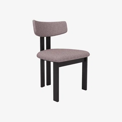 John Lewis John Lewis Aksel Dining Chair, Black Leg, Everest Shale