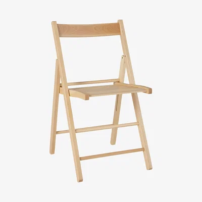 John Lewis House by John Lewis Buiani Folding Chair, FSC-Certified (Beech), Natural
