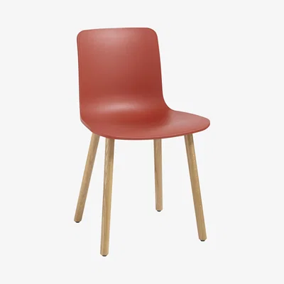 John Lewis Vitra HAL Chair, Light Oak Leg, Brick