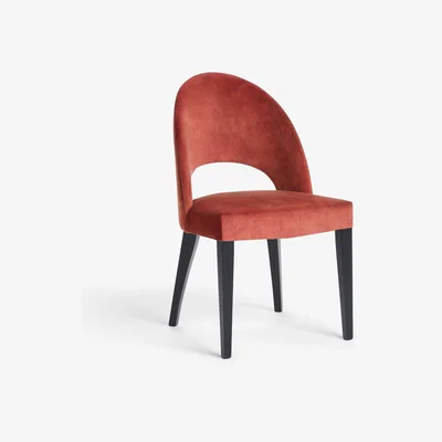 John Lewis John Lewis & Partners Moritz Velvet Dining Chair, FSC-Certified (Beech Wood)
