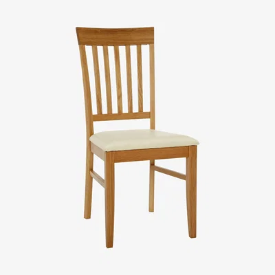 John Lewis John Lewis & Partners Alba Slat Back Dining Chair, Oak