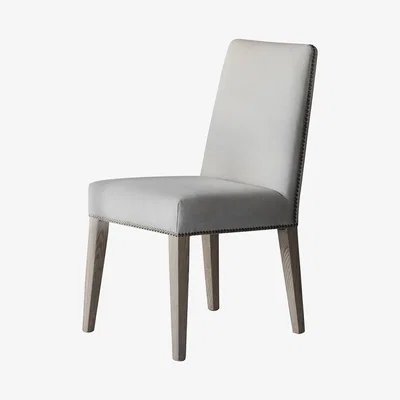 Knees Mathew Linen Dining Chair - Cement Cream (Set of 2)