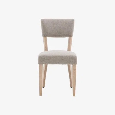 Knees Eton Upholstered Dining Chair - Grey (2 Pack)