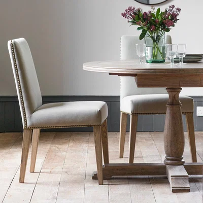 Knees Rex Linen Dining Chair - Cement Cream (Set of 2)