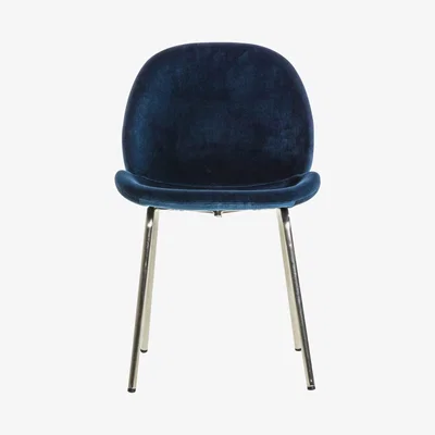 Knees Mickey Velvet Dining Chair - Blue (Set of 2)