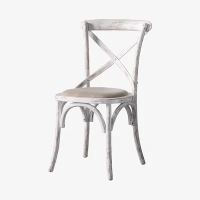 Knees Café Oak Dining Chair - White (Set of 2)