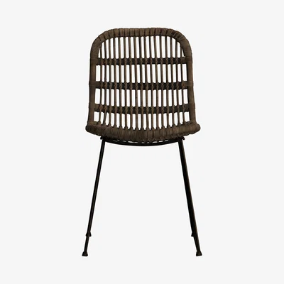 Knees Reyes Rattan Dining Chair - Brown (Set of 2)