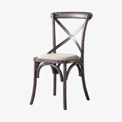 Knees Café Oak Dining Chair - Black (Set of 2)