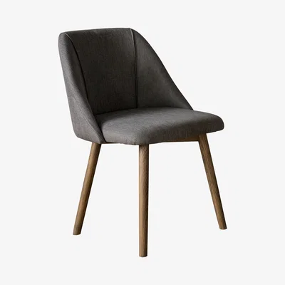 Knees Billy Linen Dining Chair - Slate Grey (Set of 2)