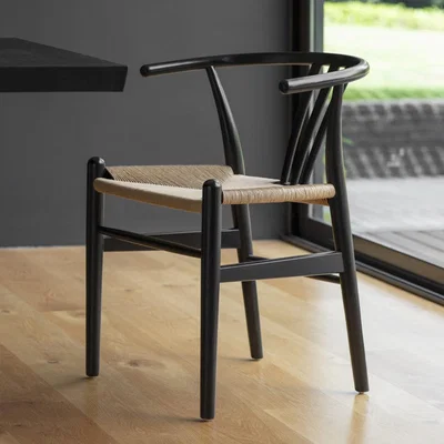 Knees Whitney Wood Dining Chair - Black (Set of 2)