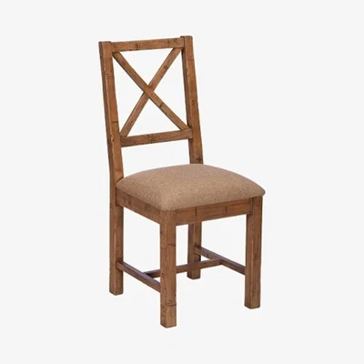 Knees Wyatt Relaimed Wood Upholstered Dining Chair