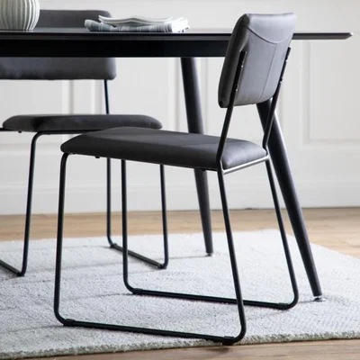 Knees Charlton Dining Chair (Set of 2) - Slate Grey
