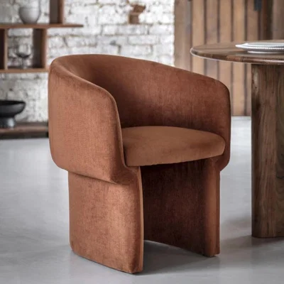Knees Canton Pine Dining Chair - Rust