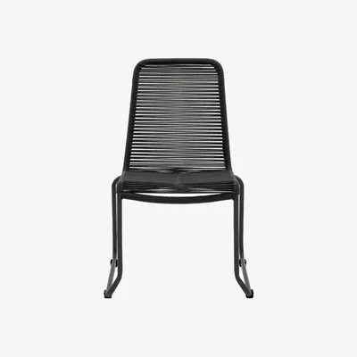 Knees Corletto Rope Dining Chair (Set of 2) - Black