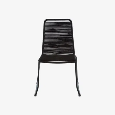 Knees Benario Rope Dining Chair (Set of 2) - Black