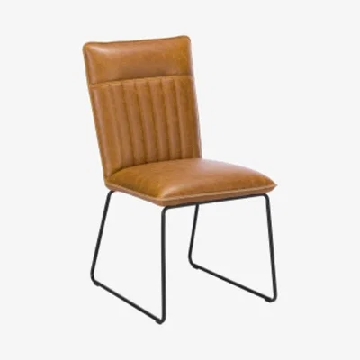 Knees Rory Faux Leather Dining Chair - Tan