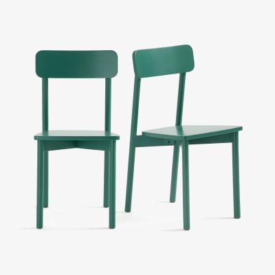 La Redoute Set of 2 Jodi Coloured Solid Beech Chairs