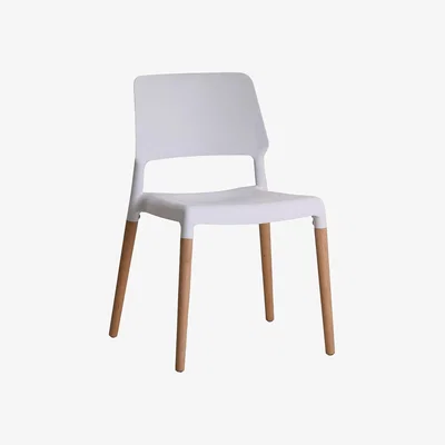 La Redoute Set of 2 Scandi Style Chairs with Natural Wood Legs