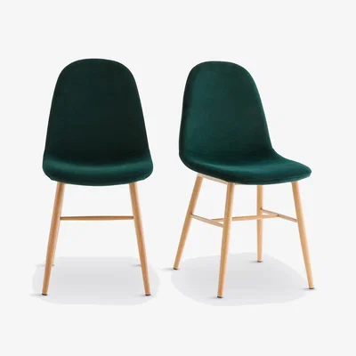 La Redoute Set of 2 Polina Velvet Dining Chairs