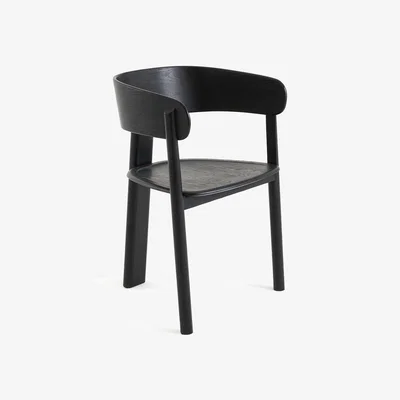 La Redoute Marais Stained Oak Table Armchair by E. Gallina
