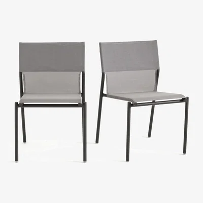 La Redoute Set of 2 Zory Aluminium Garden Chair