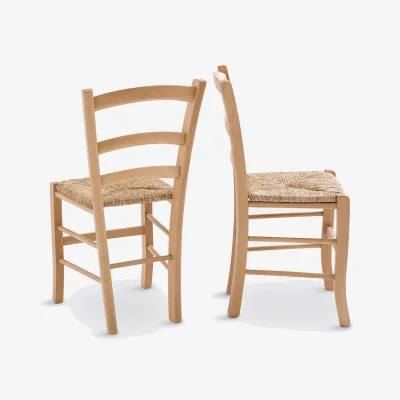 La Redoute Set of 2 Perrine Farmhouse Chairs in Solid Beech