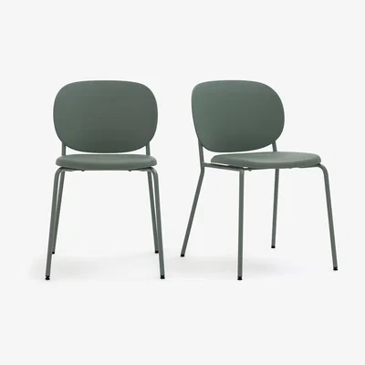La Redoute Set of 2 Bertille Polypropylene Steel Chairs