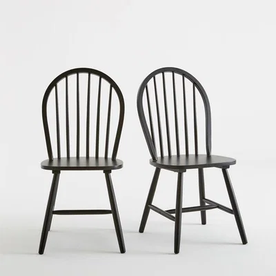 La Redoute WINDSOR Solid Beech Chairs (Set of 2)