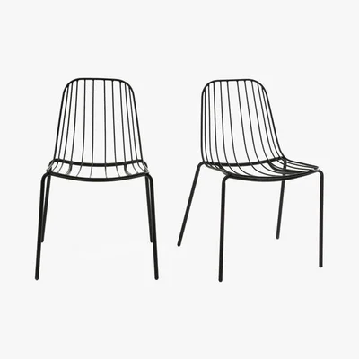 La Redoute Bop Metal Chairs (Set of 2)