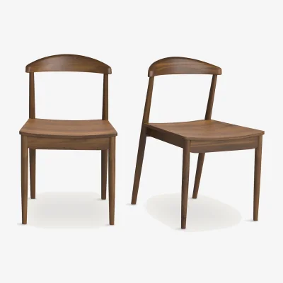 La Redoute Set of 2 Galb Wooden Chairs