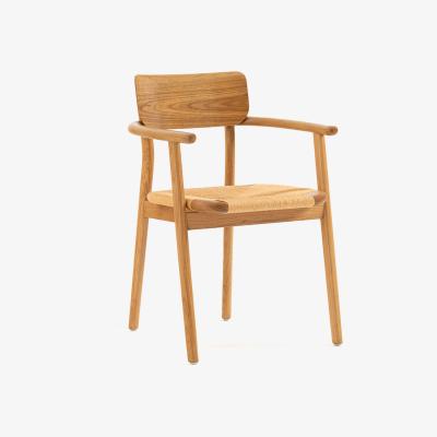 La Redoute Pipo Solid Oak and Weaving Table Armchair