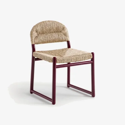 La Redoute Lyla Chair in Lacquered Solid Oak and Straw