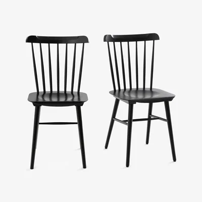 La Redoute Set of 2 Ivy Beech Dining Chairs
