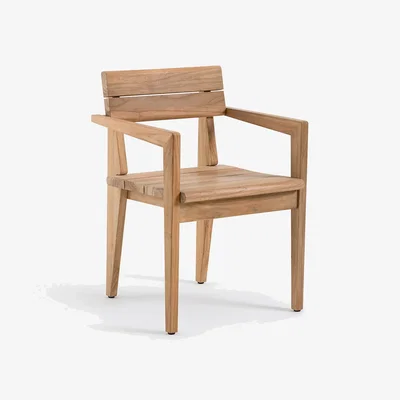 La Redoute Izag Solid Teak Garden Dining Chair