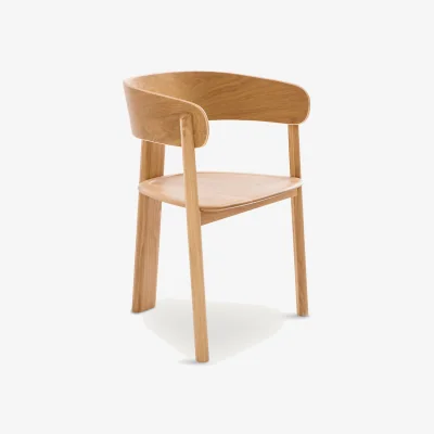 La Redoute Marais Tripod Dining Chair in Solid Oak, Designed By Emmanuel Gallina