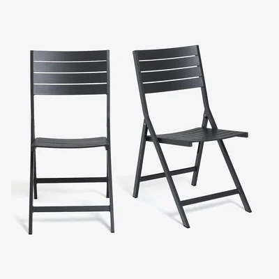 La Redoute Set of 2 Zapy Aluminium Chairs