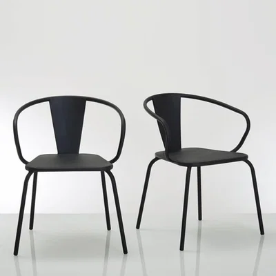 La Redoute Set of 2 Oblice Metal Garden Armchairs